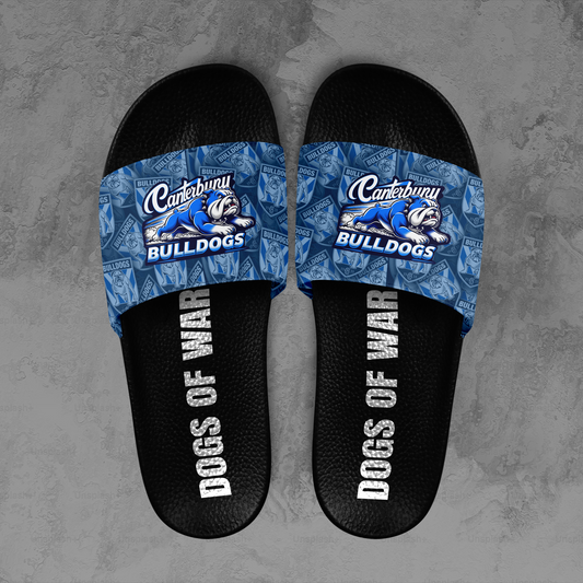 Canterbury Bulldogs 5 NRL 2025 Limited Edition Slide Sandals TM NTA V1