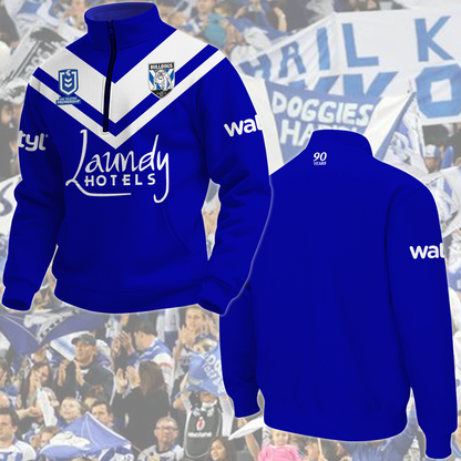 Canterbury Bulldogs 8 NRL 2025 New Hoodie TM NTA V1 TDT
