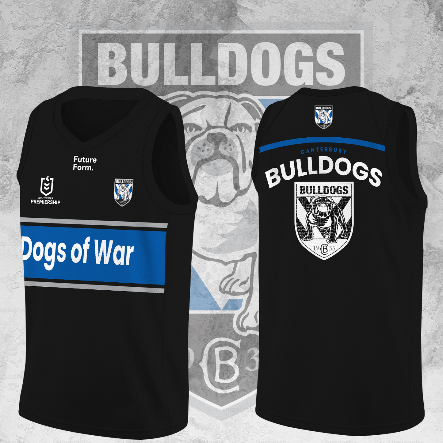 Canterbury Bulldogs NRL Big Fan Limited Edition BK Jersey TM V1