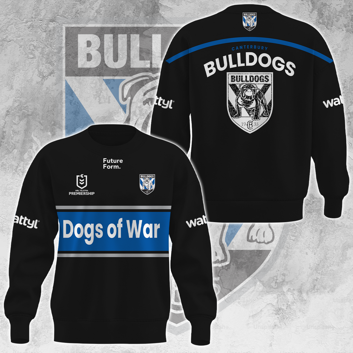 Canterbury Bulldogs NRL Big Fan Limited Edition Sweatshirt TM V1