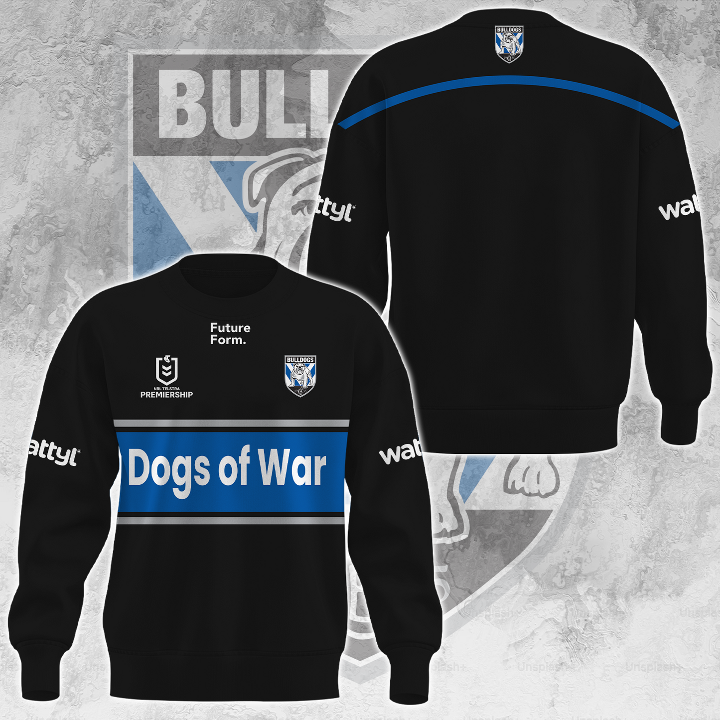 Canterbury Bulldogs NRL Big Fan Limited Edition Sweatshirt TM V2