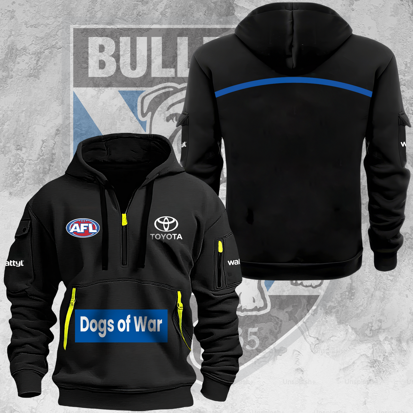 Canterbury Bulldogs NRL Big Fan Limited Edition Zipper Hoodie TM V2