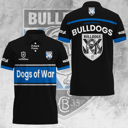Canterbury Bulldogs NRL Dog Of War Special Edition Polo Shirt TM V1