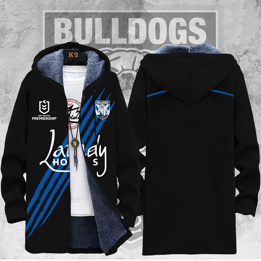 Canterbury Bulldogs NRL Limited Edition Fleece Windbreaker Jacket TM V2