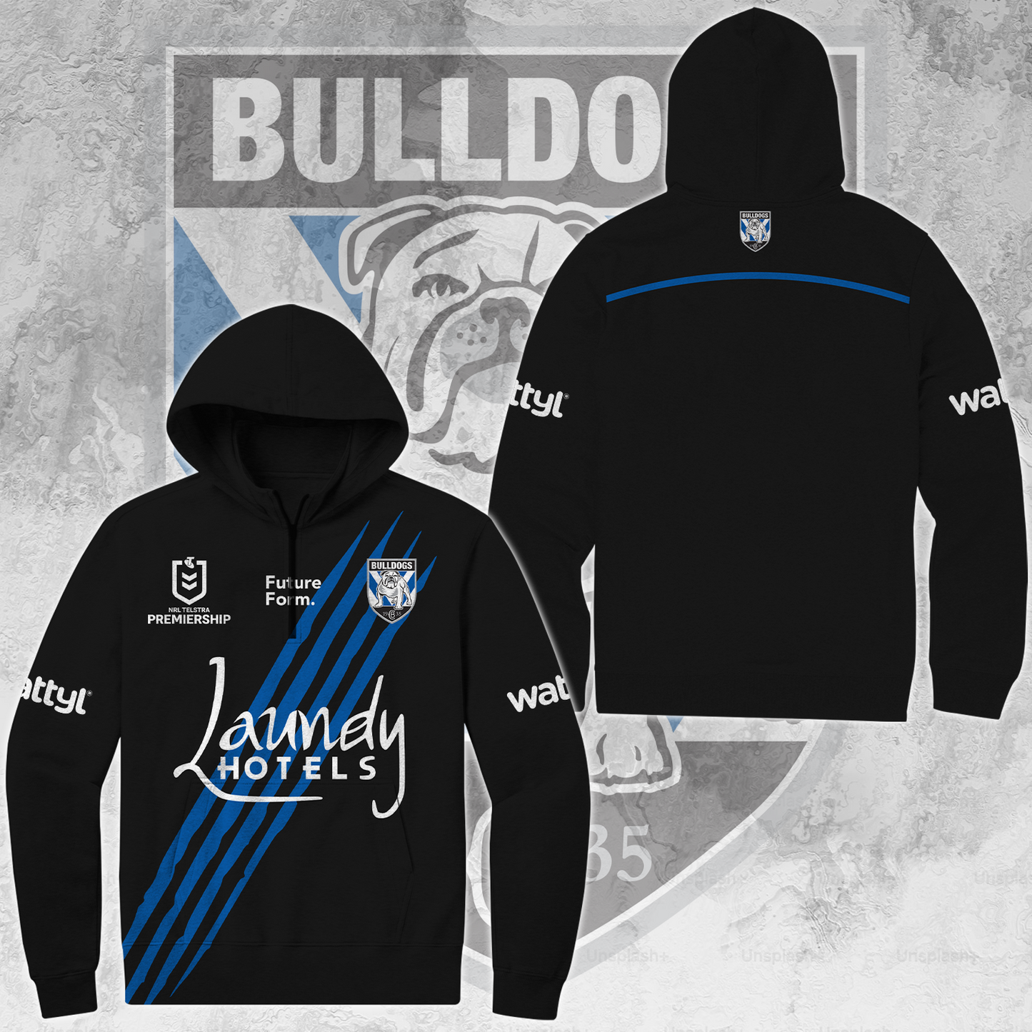 Canterbury Bulldogs NRL Limited Edition Quarter Zip Hoodie TM V2