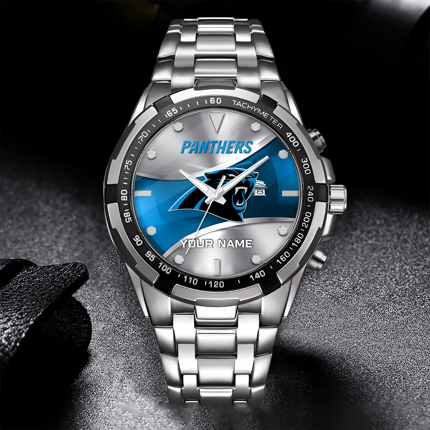 CAR x NFL Alloy Men Quartz Watch - Custom Name DATND TANTD