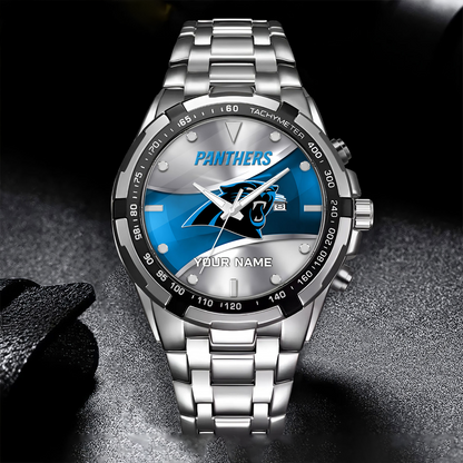 CAR x NFL Alloy Men Quartz Watch - Custom Name DATND TANTD