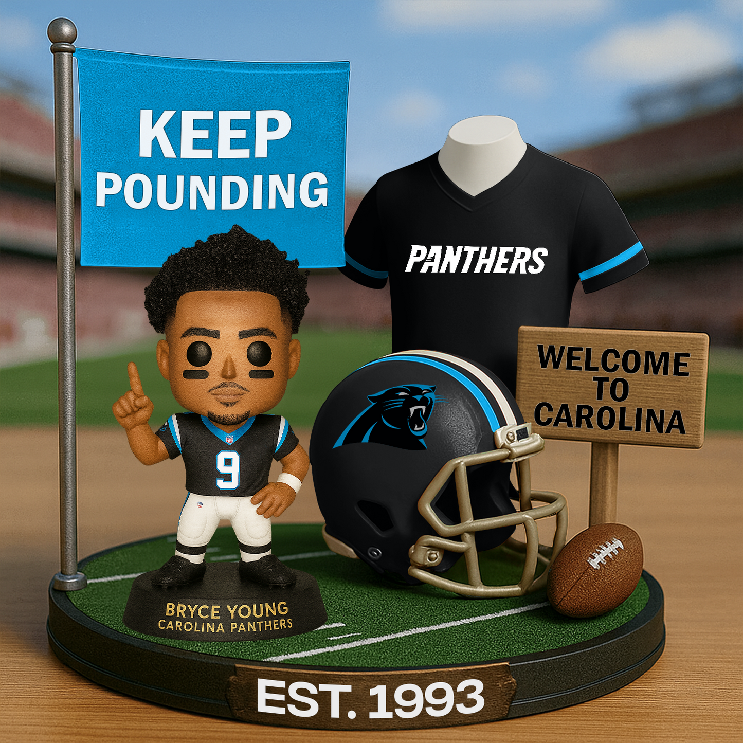 CAR x NFL Premium Commemorative Figure DatND DVT