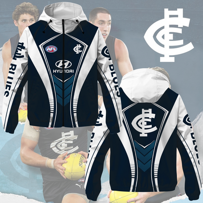 Carlton Blues 3 AFL 2025 Windbreaker Jacket TM NTA V2
