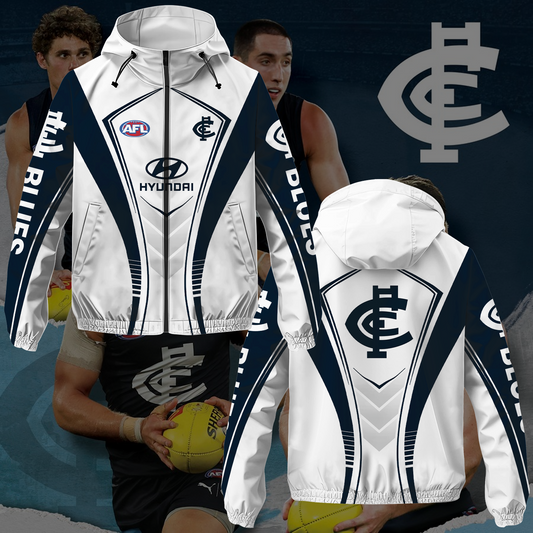 Carlton Blues 5 AFL 2025 Windbreaker Jacket TM NTA V2