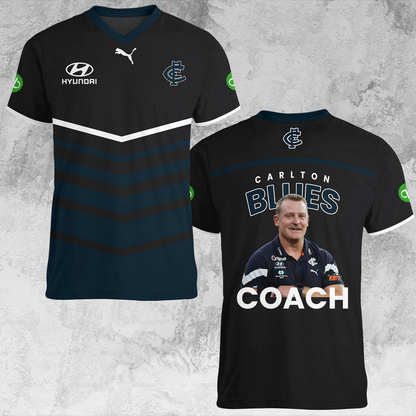 Carlton Blues 6 AFL 2025 Limited Edition V-neck T-Shirt TM NTA V1