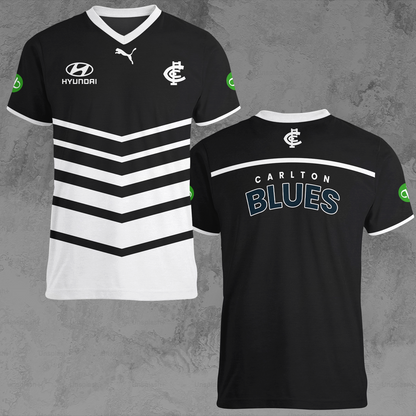 Carlton Blues 9 AFL 2025 Limited Edition V-neck T-Shirt TM NTA V1