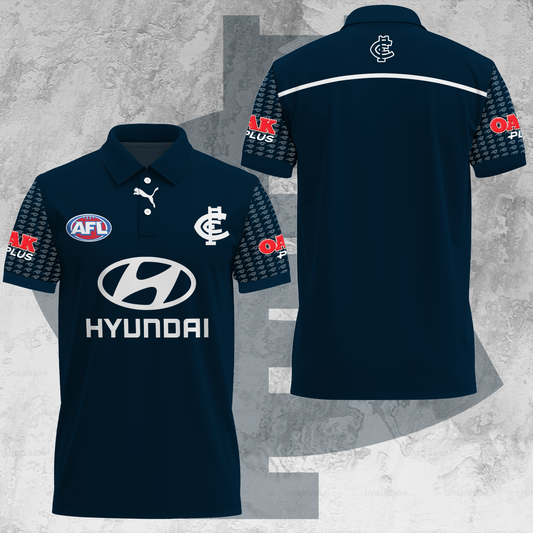 Carlton Blues AFL 2025 Limited Edition Polo Shirt TM - When you buy a combo - You save more V2