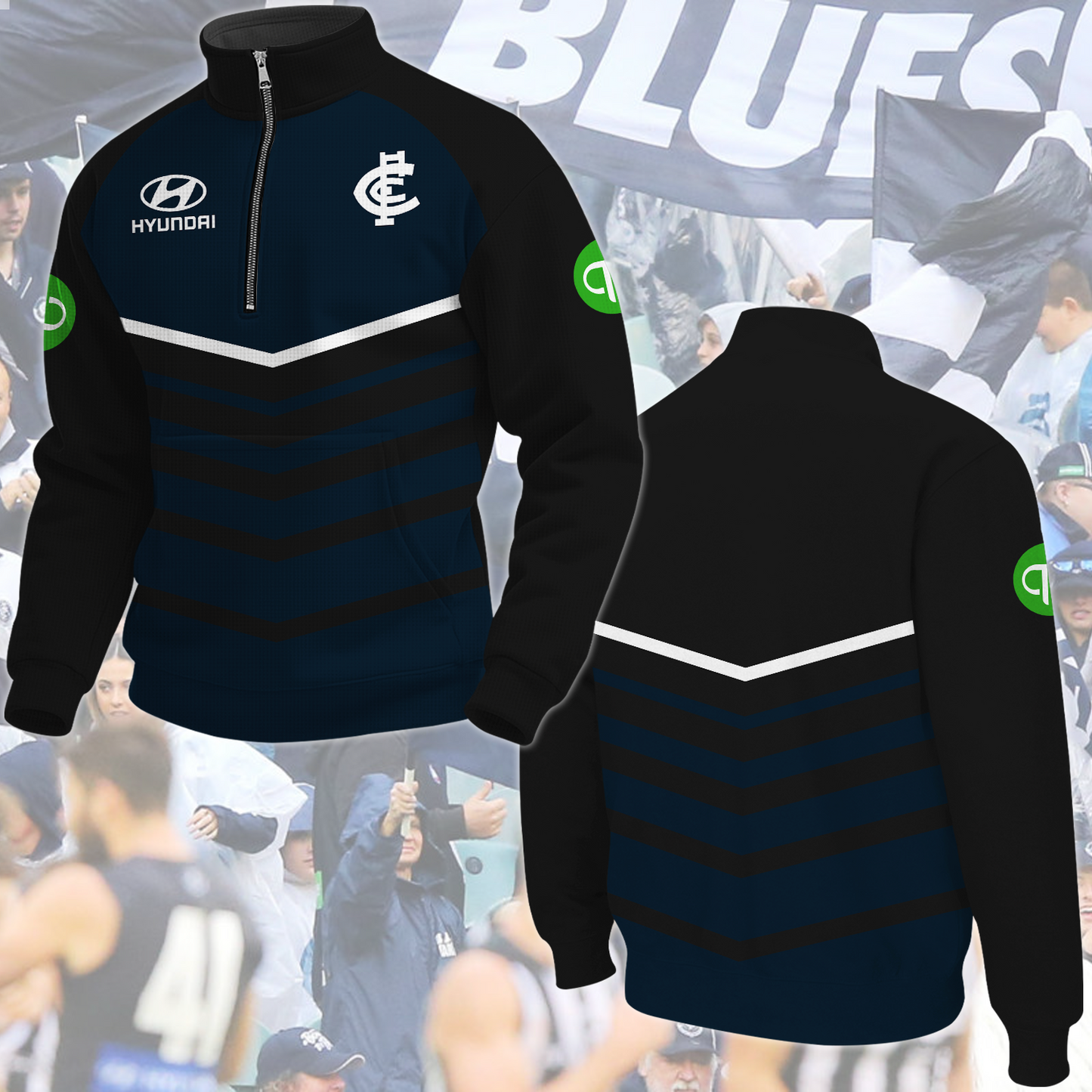 Carlton Blues AFL 2025 New Hoodie TM NTA V2