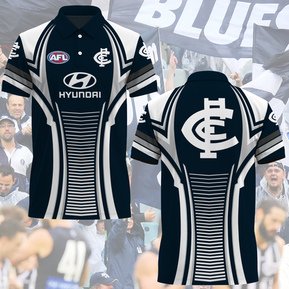 Carlton Blues AFL 2025 Polo Shirt TM NTA V1