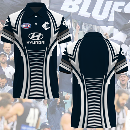 Carlton Blues AFL 2025 Polo Shirt TM NTA V2