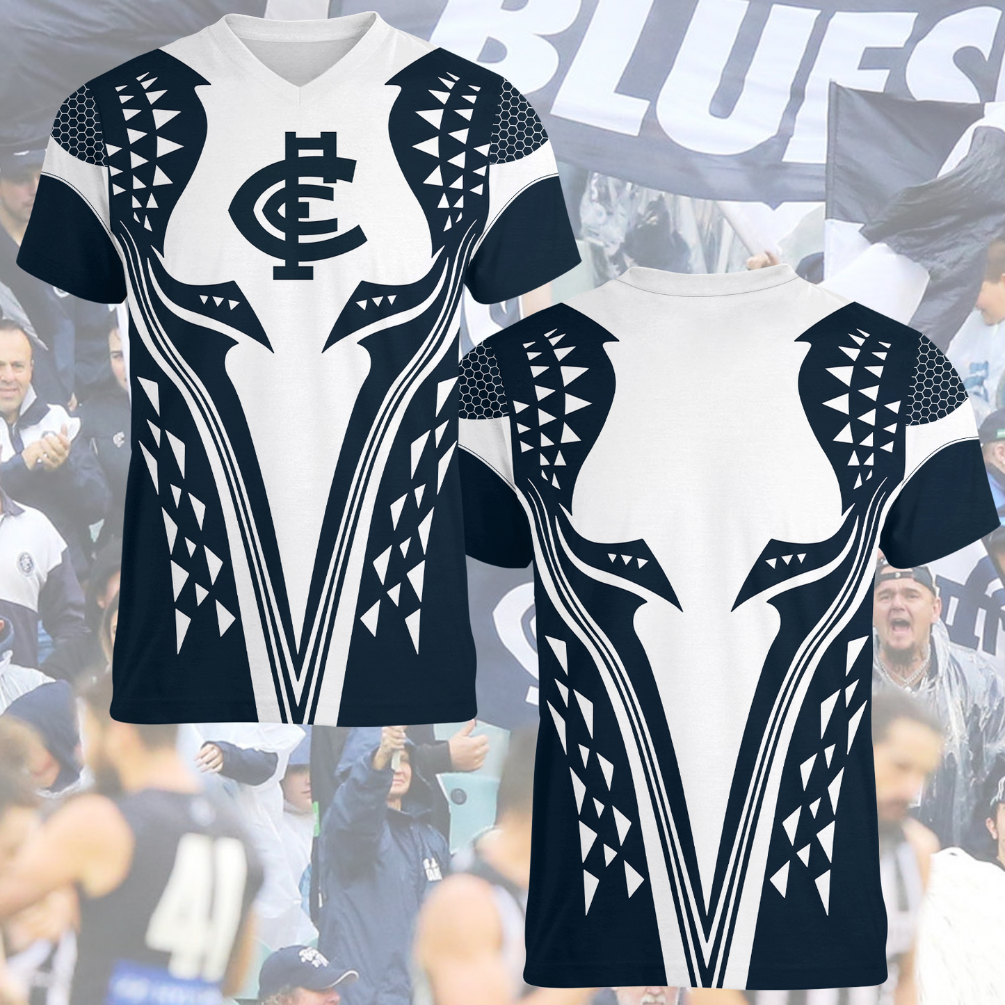 Carlton Blues AFL 2025 T-Shirt TM NTA V2