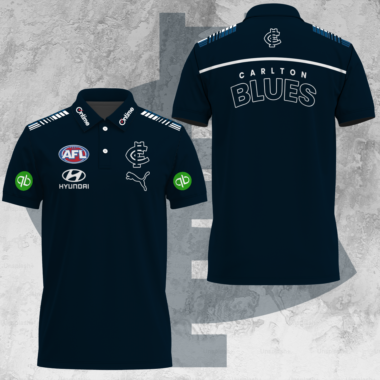 Carlton Football Club AFL 2025 Blues Limited Edition Polo Shirt TM V20