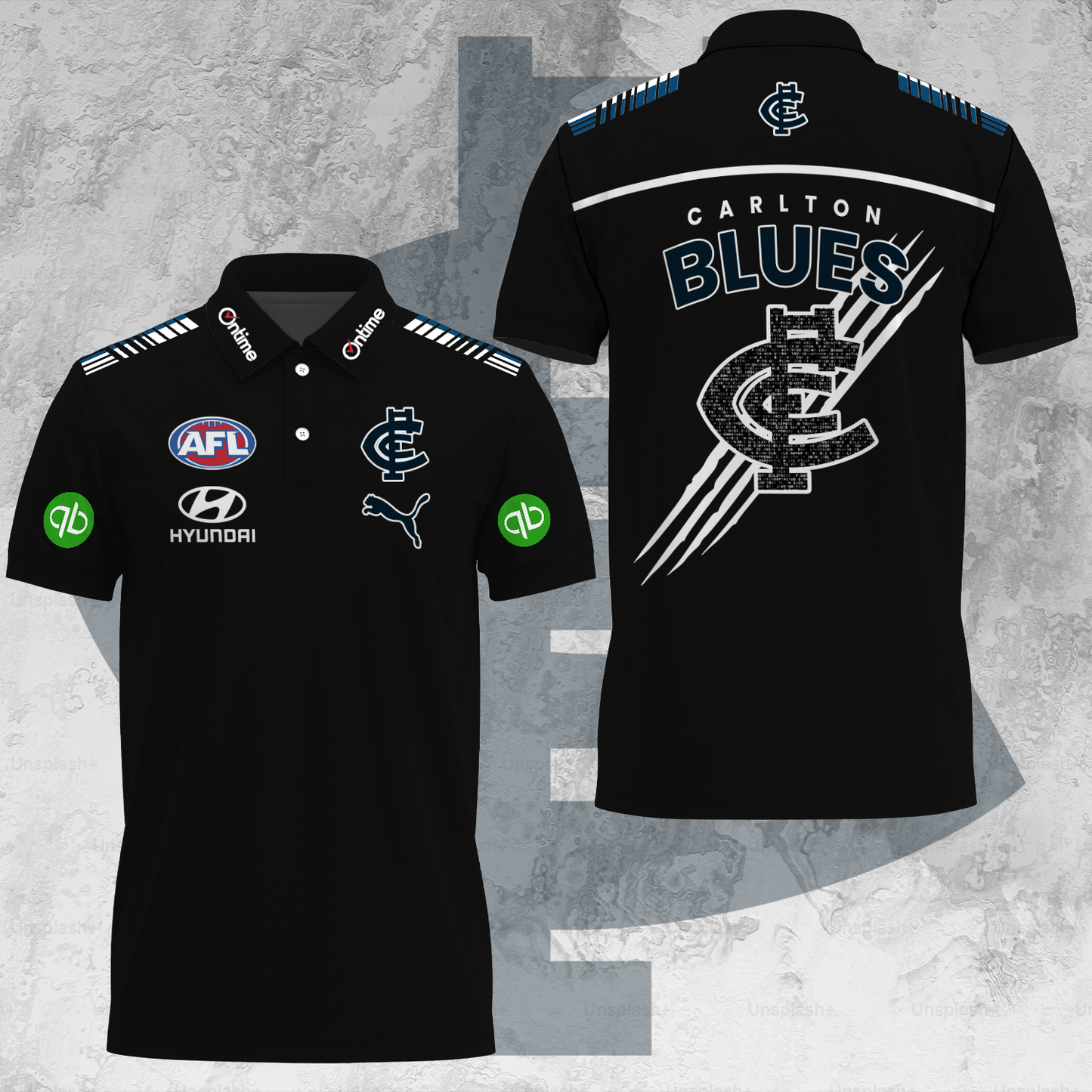 Carlton Football Club AFL 2025 Blues Limited Edition Polo Shirt TM V23