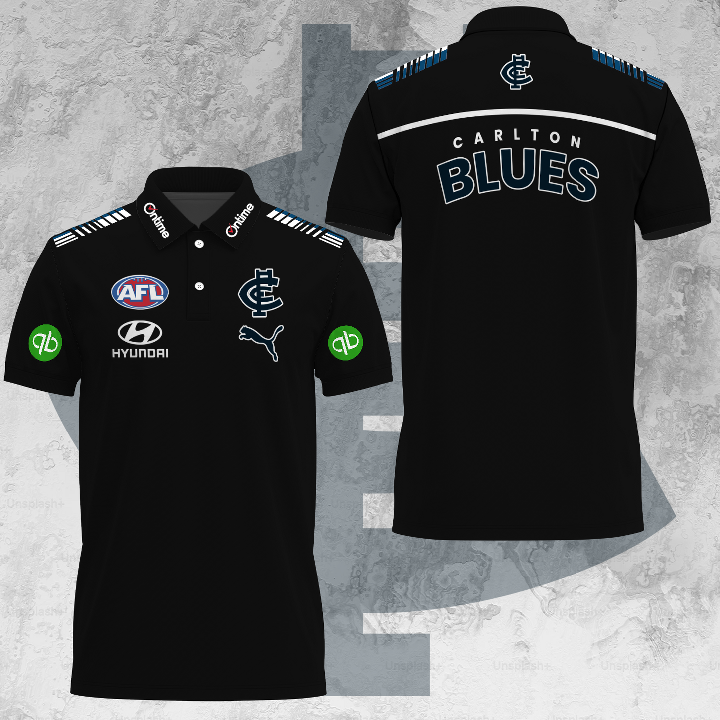 Carlton Football Club AFL 2025 Blues Limited Edition Polo Shirt TM V24