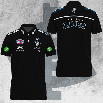 Carlton Football Club AFL 2025 Blues Limited Edition Polo Shirt TM V24