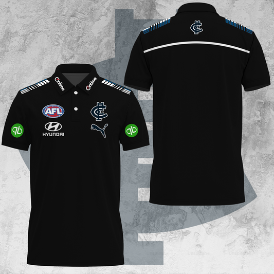 Carlton Football Club AFL 2025 Blues Limited Edition Polo Shirt TM V25