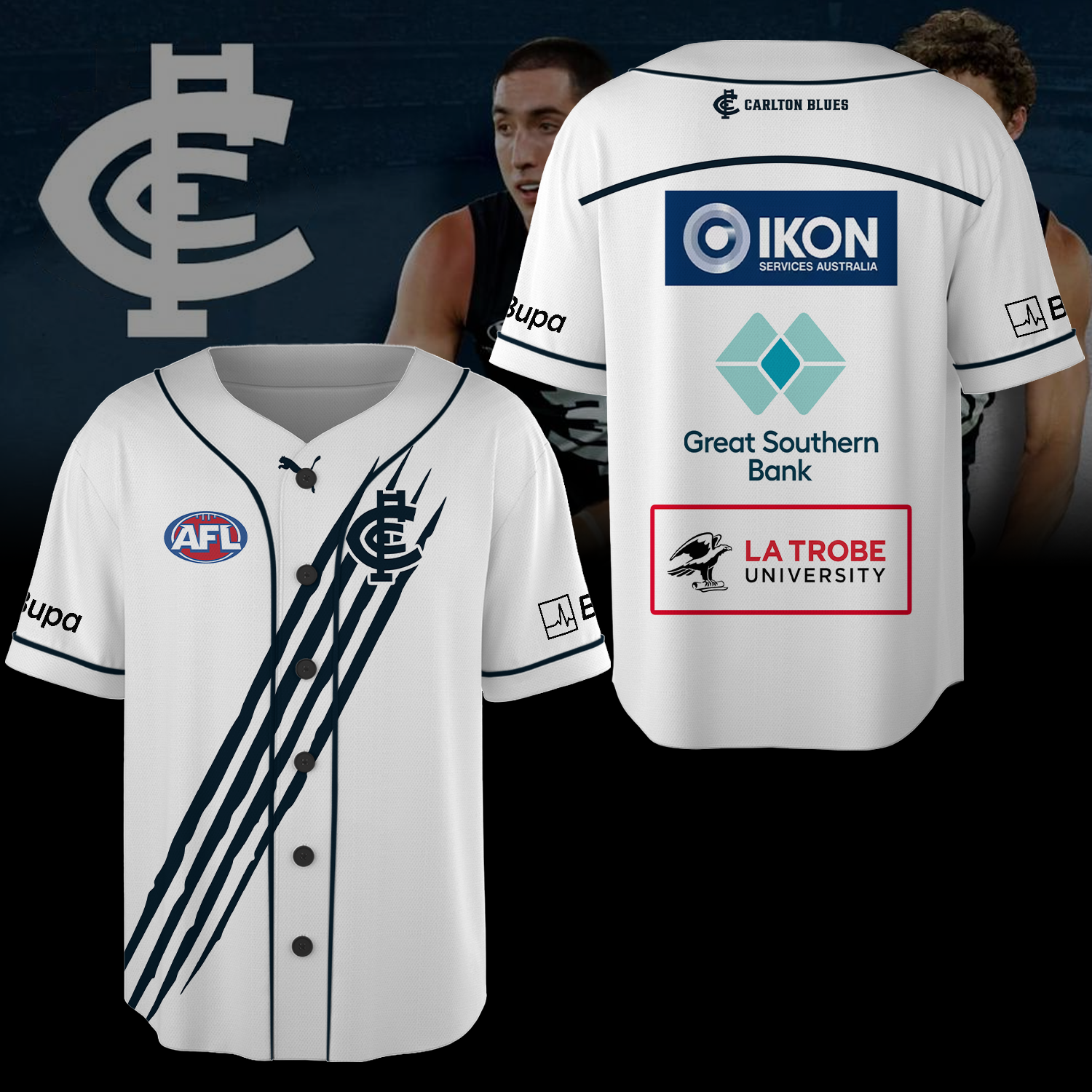 Carlton Football Club AFL Blues Limited Edition BB Jersey TM V1