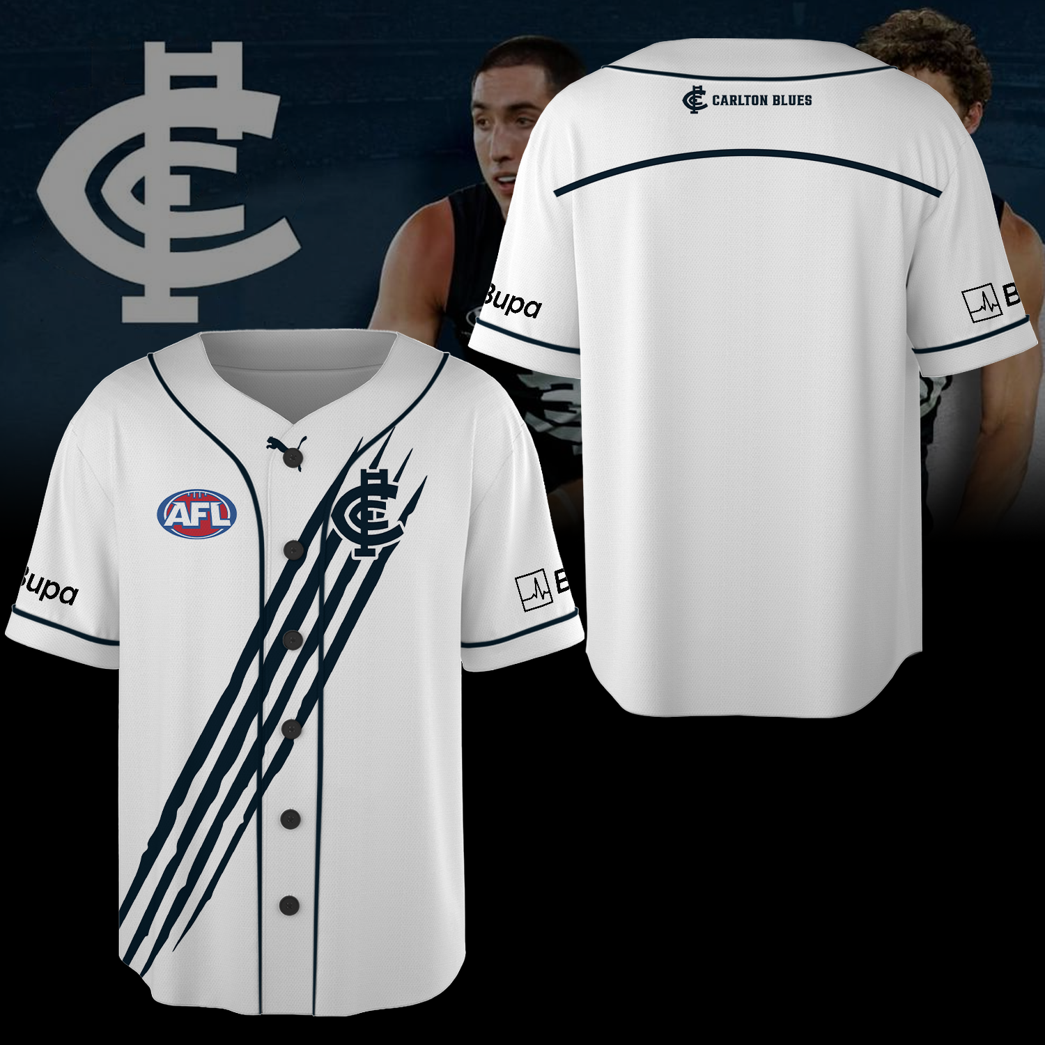 Carlton Football Club AFL Blues Limited Edition BB Jersey TM V2