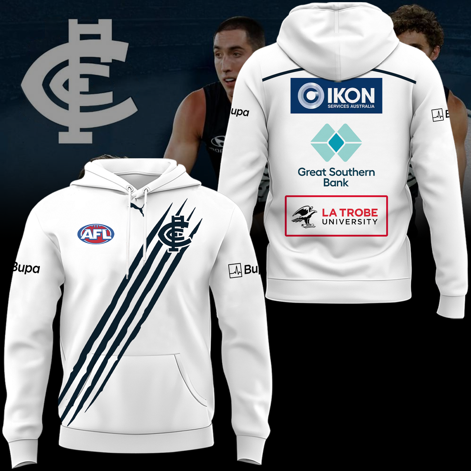 Carlton Football Club AFL Blues Limited Edition Hoodie TM V1