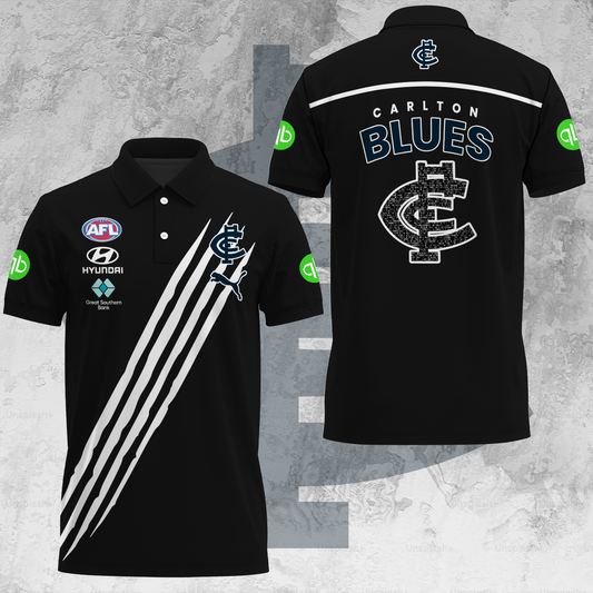 Carlton Football Club AFL Blues Limited Edition Polo Shirt TM V1