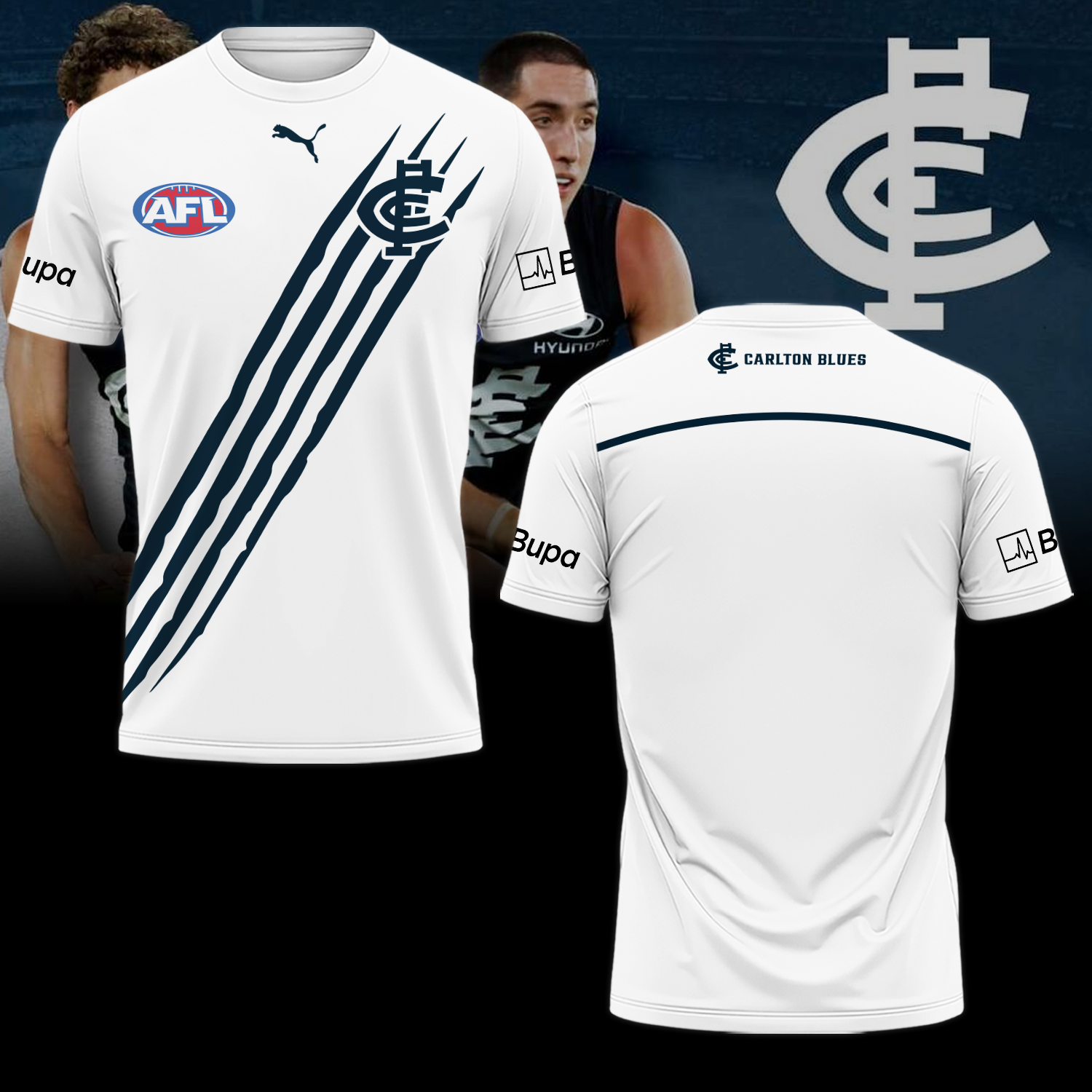 Carlton Football Club AFL Blues Limited Edition T-Shirt TM V1