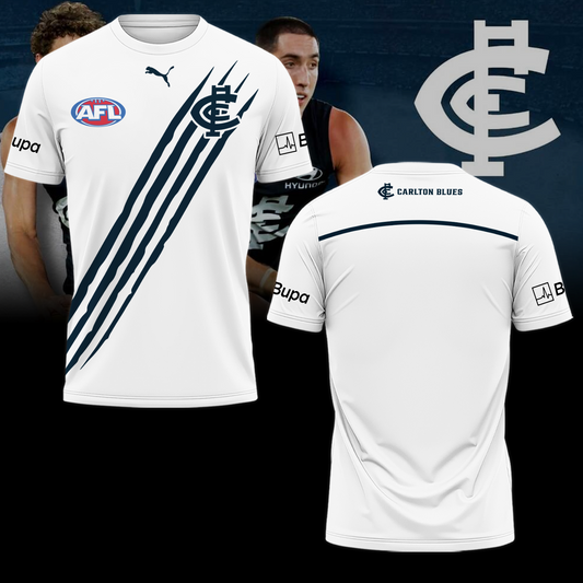 Carlton Football Club AFL Blues Limited Edition T-Shirt TM - You will save more when you buy the clothes and hat combo V1