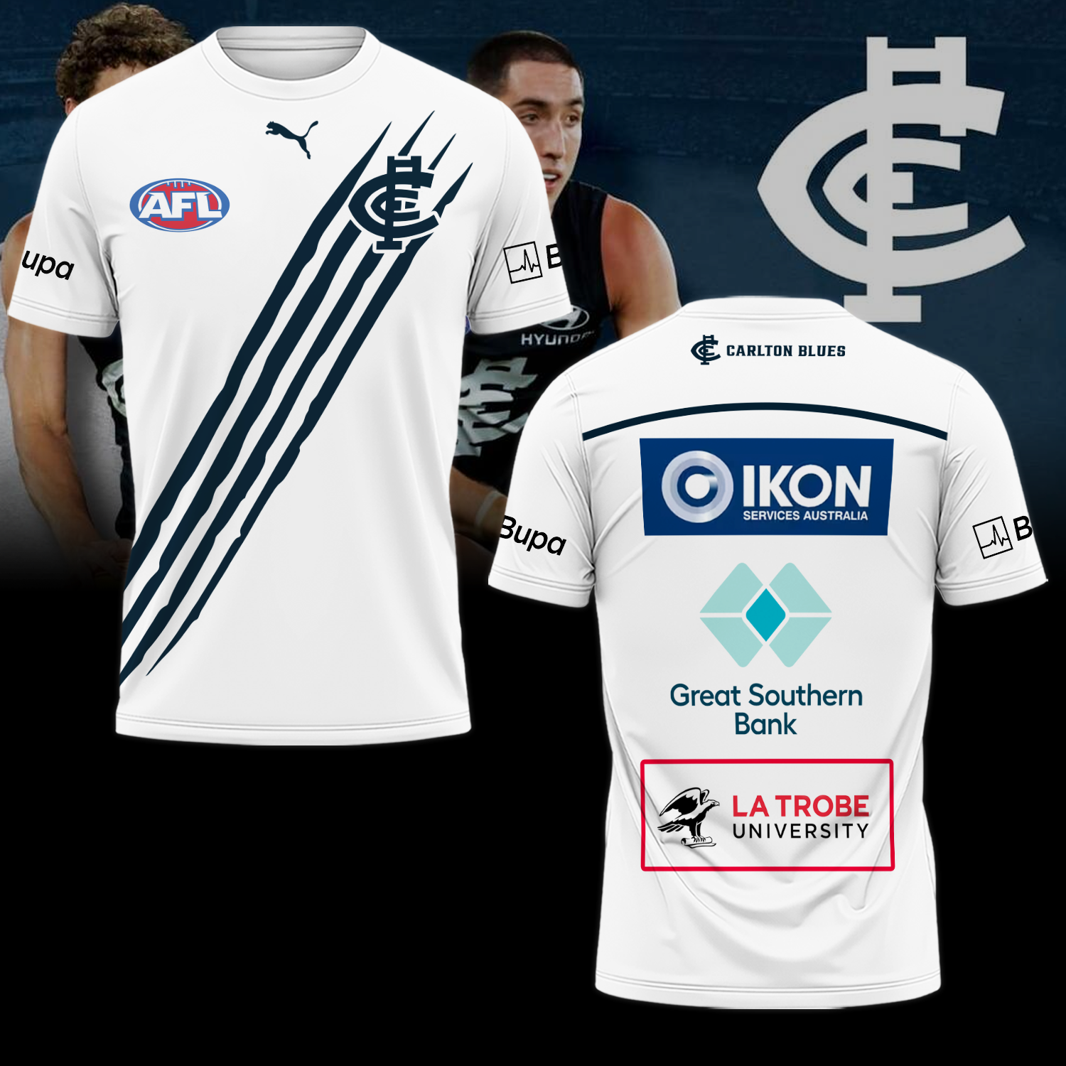 Carlton Football Club AFL Blues Limited Edition T-Shirt TM V2