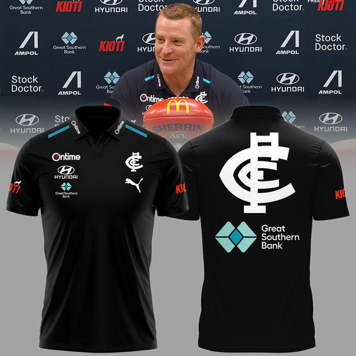 Carlton Football Club AFL Home Of The Blues Limited Edition Polo Shirt TM - Super Savings When Buying Combo V4