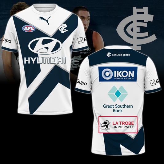 Carlton Football Club AFL Home Of The Blues Limited Edition T-Shirt TM - You will save more when you buy the clothes and hat combo V1