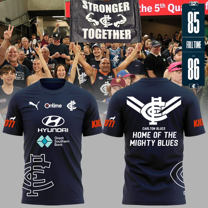 Carlton Football Club AFL Home Of The Blues Limited Edition T-Shirt TM - You will save more when you buy the clothes and hat combo V12