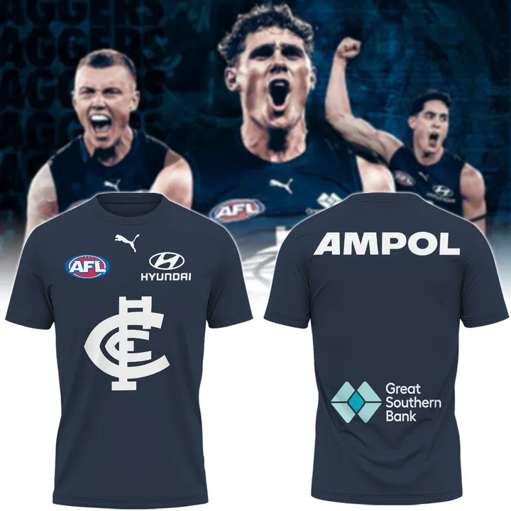 Carlton Football Club AFL Home Of The Blues Limited Edition T-Shirt TM V8