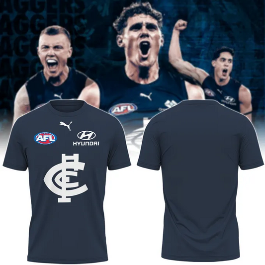 Carlton Football Club AFL Home Of The Blues Limited Edition T-Shirt TM - You will save more when you buy the clothes and hat combo V9
