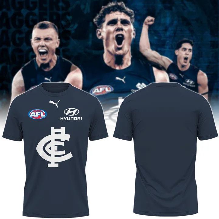 Carlton Football Club AFL Home Of The Blues Limited Edition T-Shirt TM V9