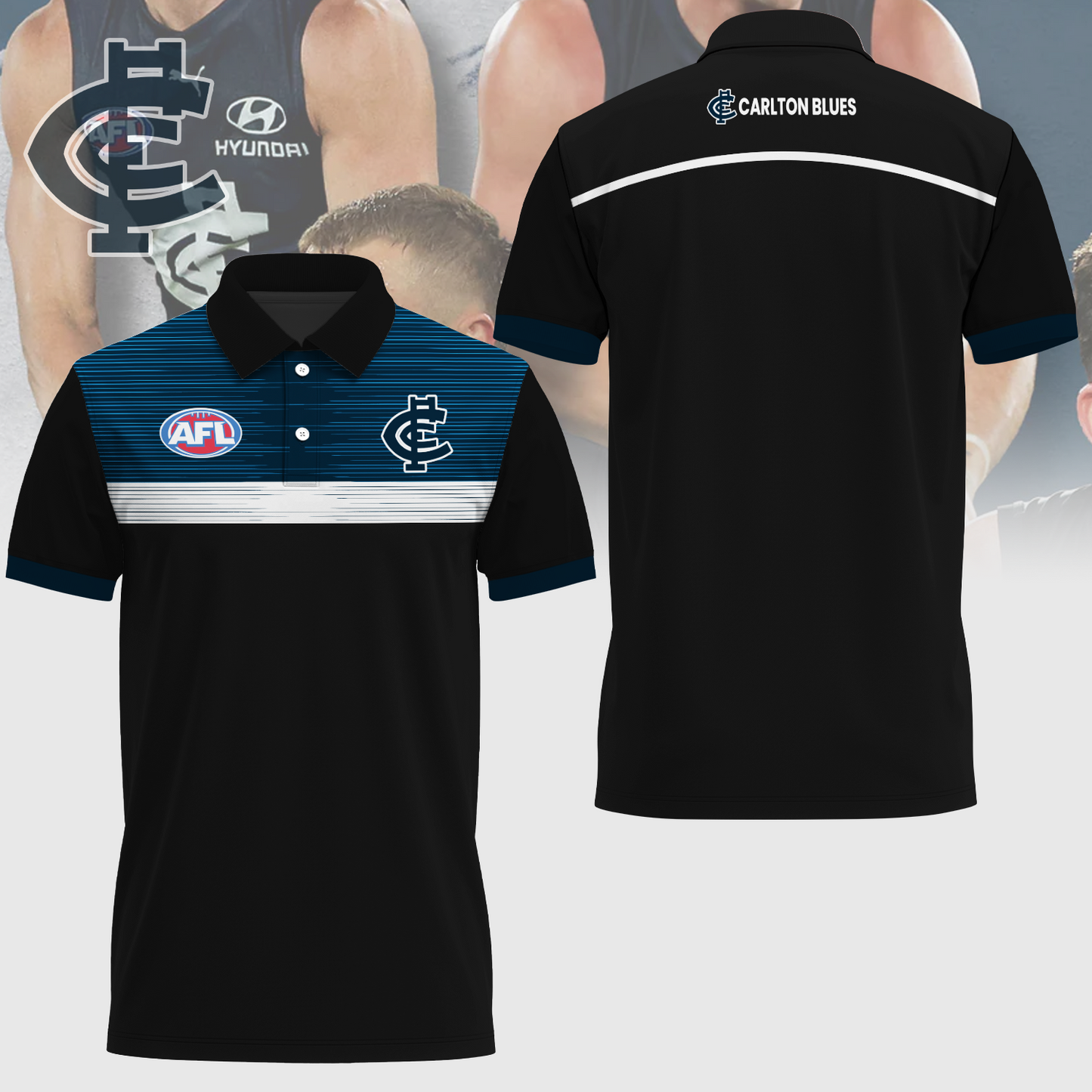 Carlton Football Club AFL Limited Edition Polo Shirt TM - Super Savings When Buying Combo V2