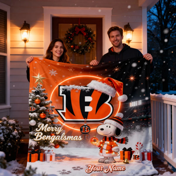 CB x SNP Premium Christmas Fleece Blanket & Throw Pillow V1 NAK NHT