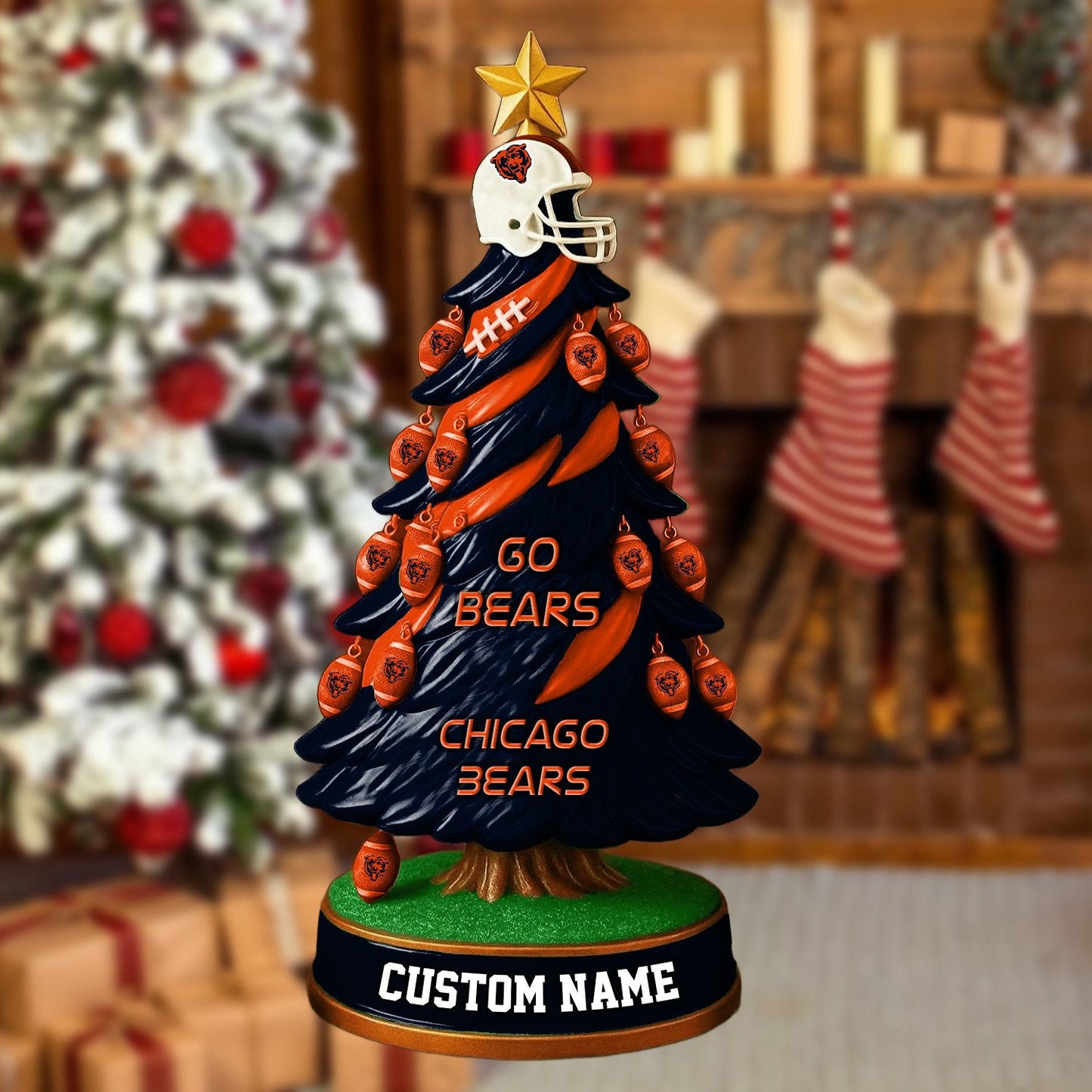 CHI NFL Acrylic Block Gift For Fans DDT CTND