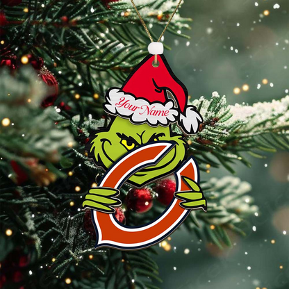 CHI NFL x Grin Christmas Ornament DDT HLP