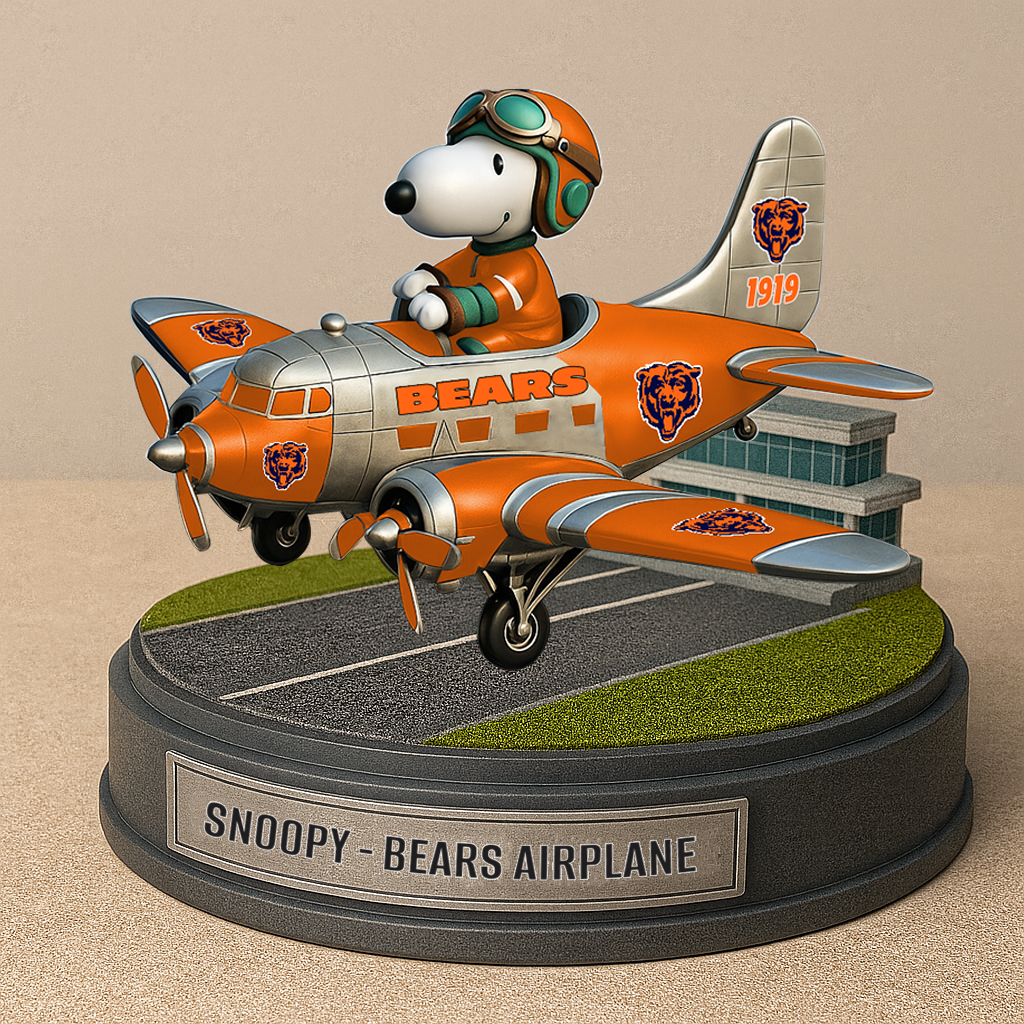 CHI NFL x SNP Airplane Premium Acrylic Plaque DDT CTND