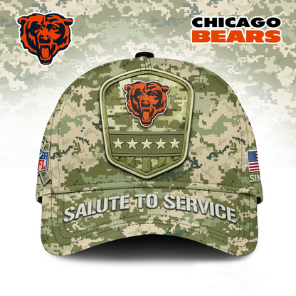CHI Premium NFL Salute To Service Classic Cap DDT  NTL