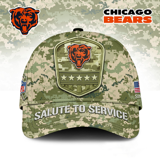 CHI Premium NFL Salute To Service Classic Cap DDT  NTL
