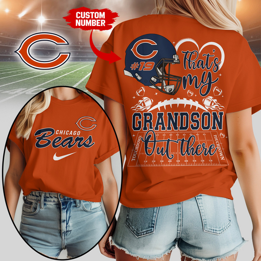 CHI Premium NFL That My Grandson Out There Shirt DDT NTL