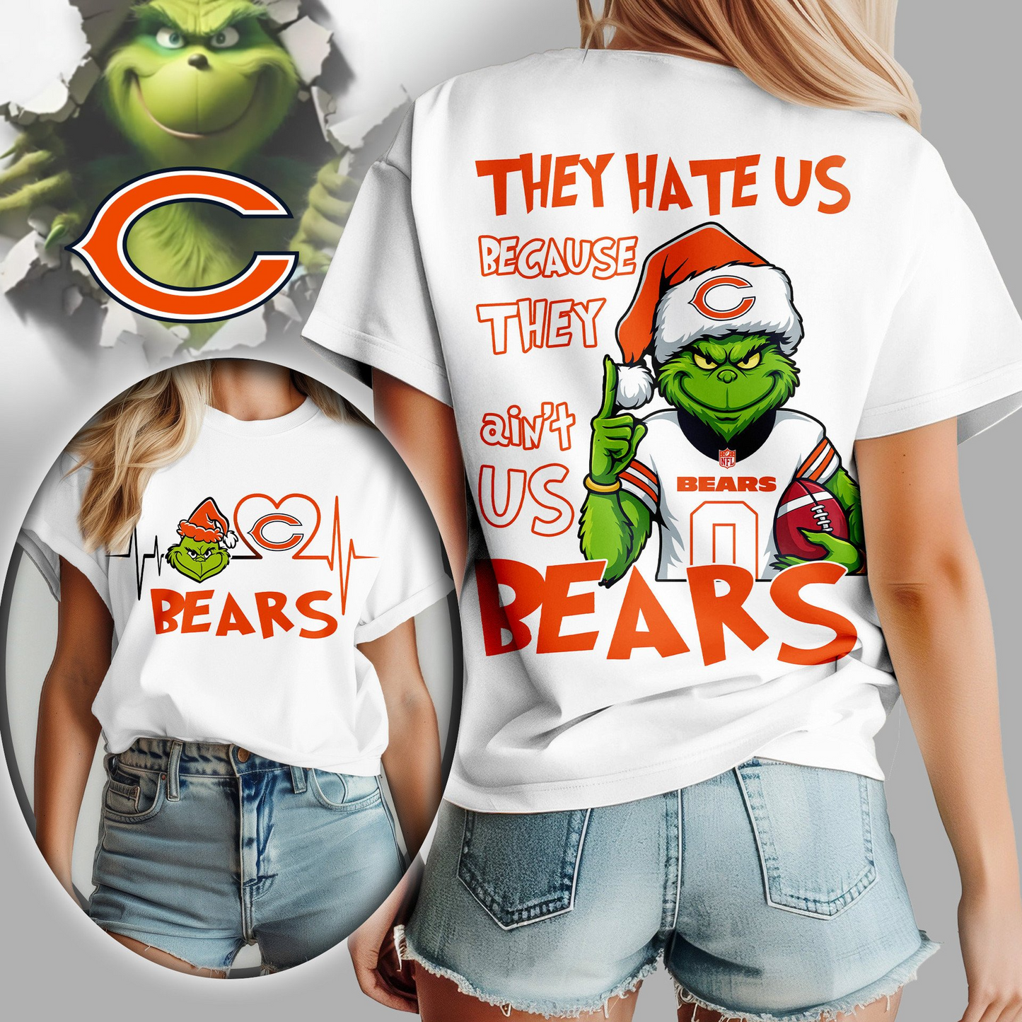 CHI Premium NFL They Hate Us Woman Shirt DDT CTND