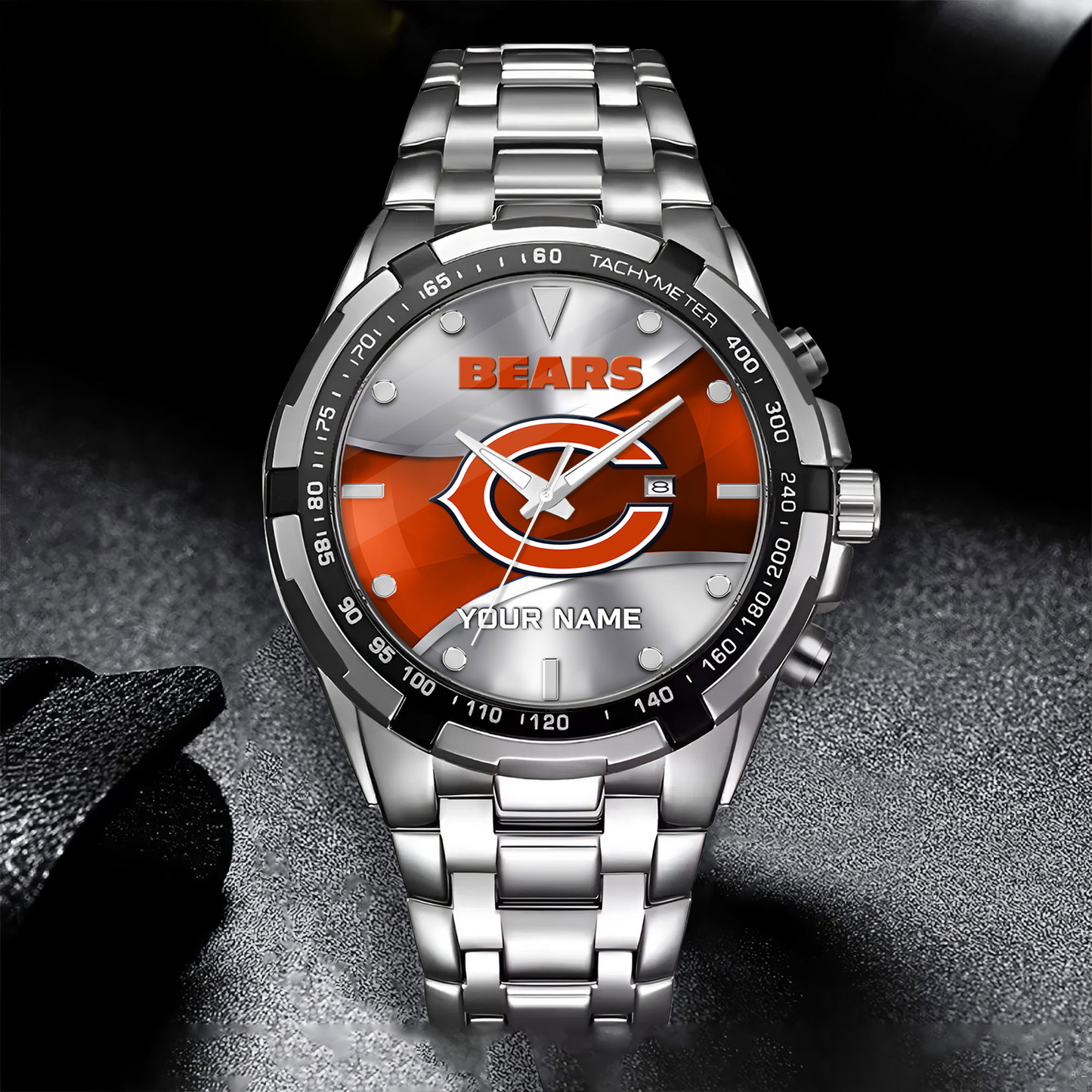 CHI x NFL Alloy Men Quartz Watch - Custom Name DATND TANTD