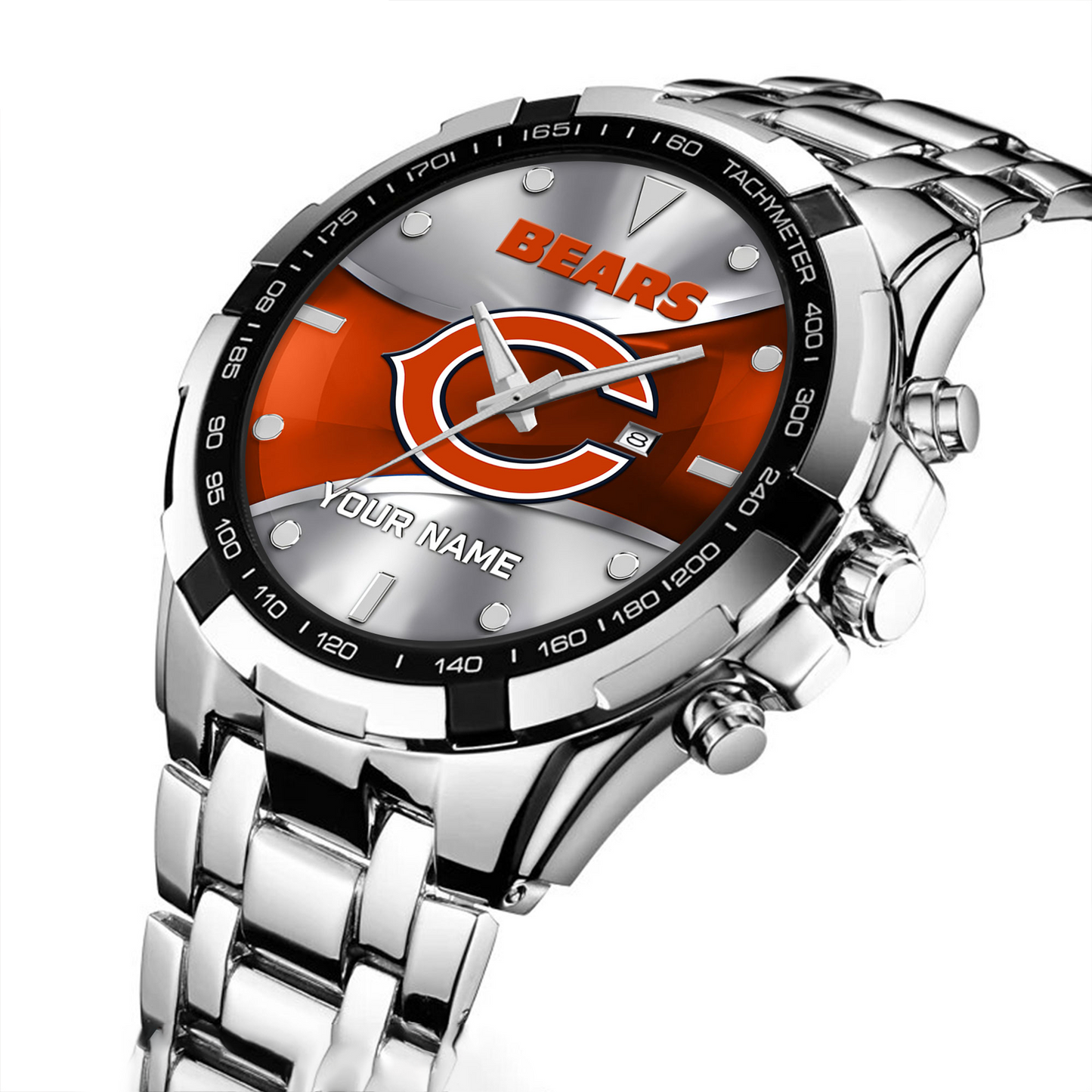 CHI x NFL Alloy Men Quartz Watch - Custom Name DATND TANTD